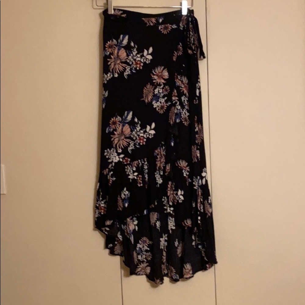 Cotton Candy LA floral black skirt